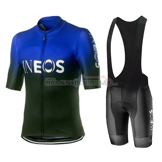 Abbigliamento Ciclismo Castelli Ineos Manica Corta 2019 Nero Blu